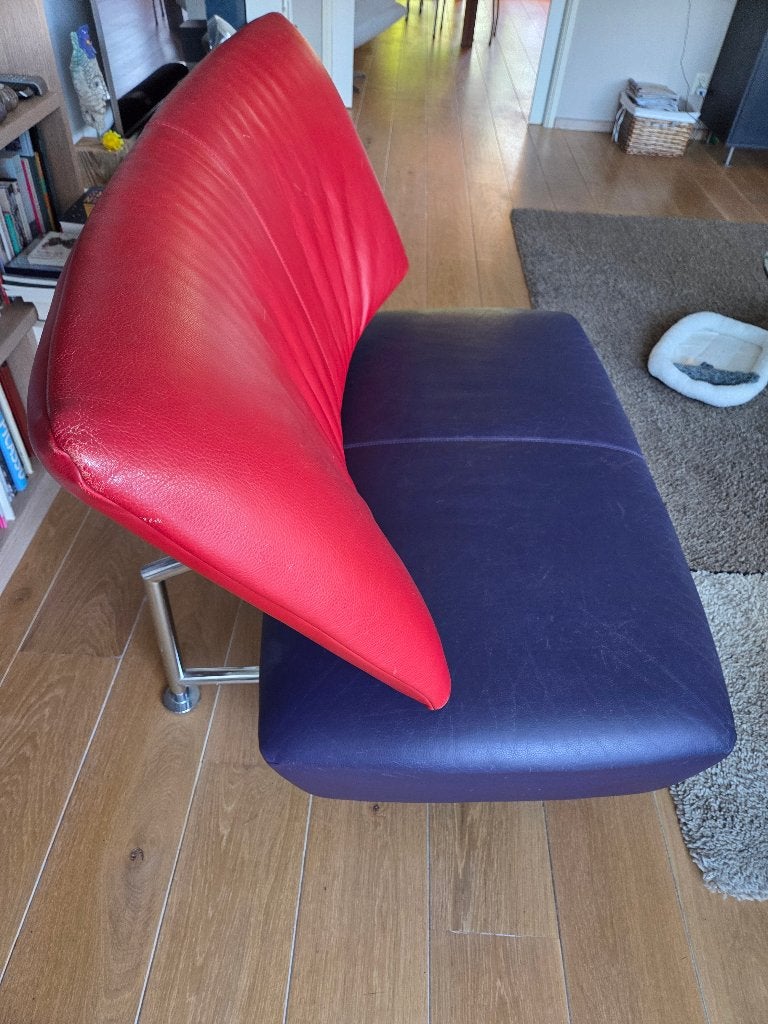 2 x Leolux Akka bank/Chaise longue, Ophalen, Modern design, Gebruikt, Tweepersoons