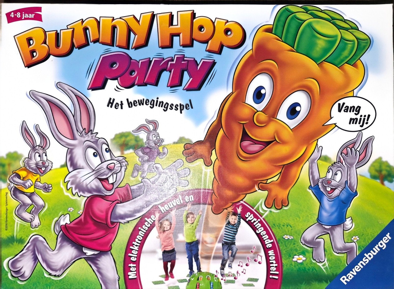 Bunny Hop Party - Het Bewegingsspel van Ravensburger, Hobby en Vrije tijd, Gezelschapsspellen | Bordspellen, Vijf spelers of meer