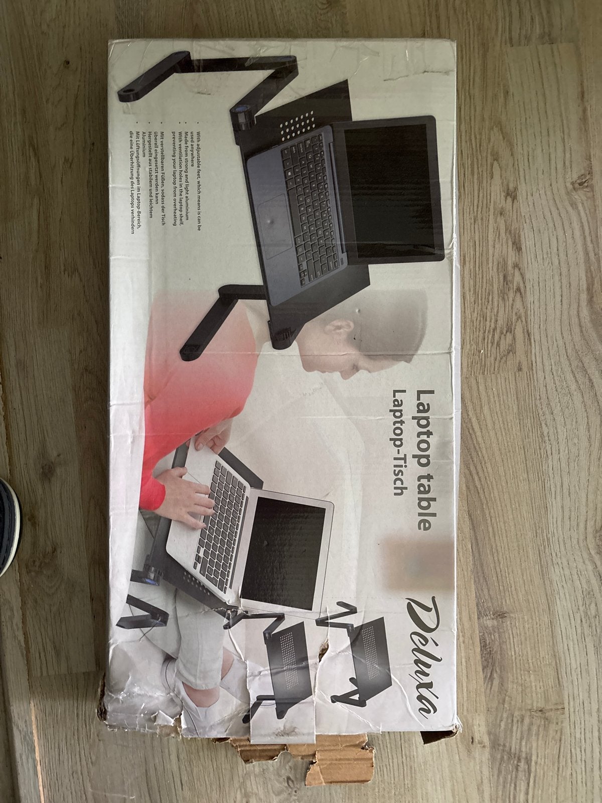 Déluxa Laptoptafel - Verstelbaar en Draagbaar, Ophalen of Verzenden, Nieuw, In diepte verstelbaar
