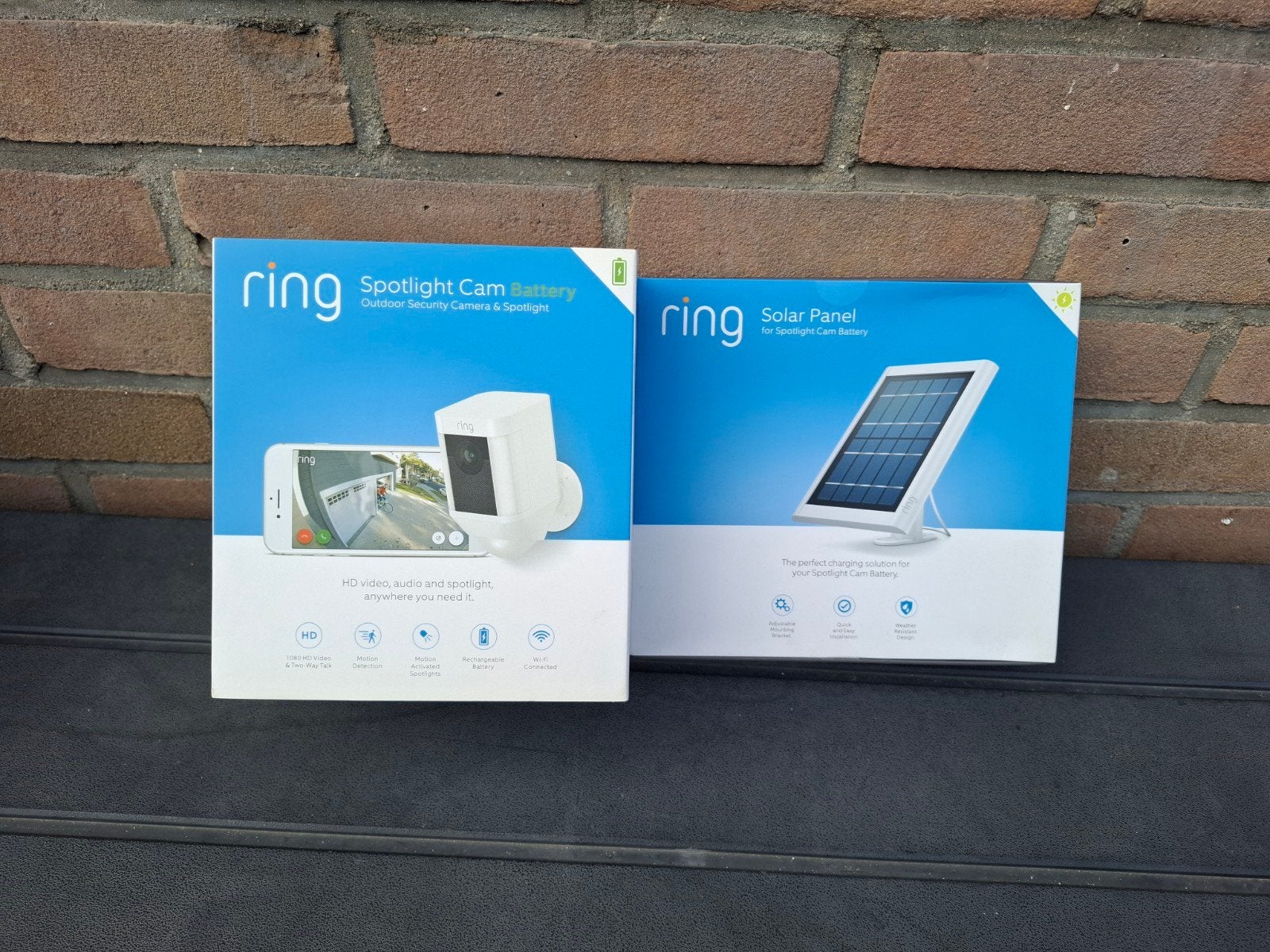 Ring buiten of binnen camera en zonnenpanelen, Ophalen of Verzenden