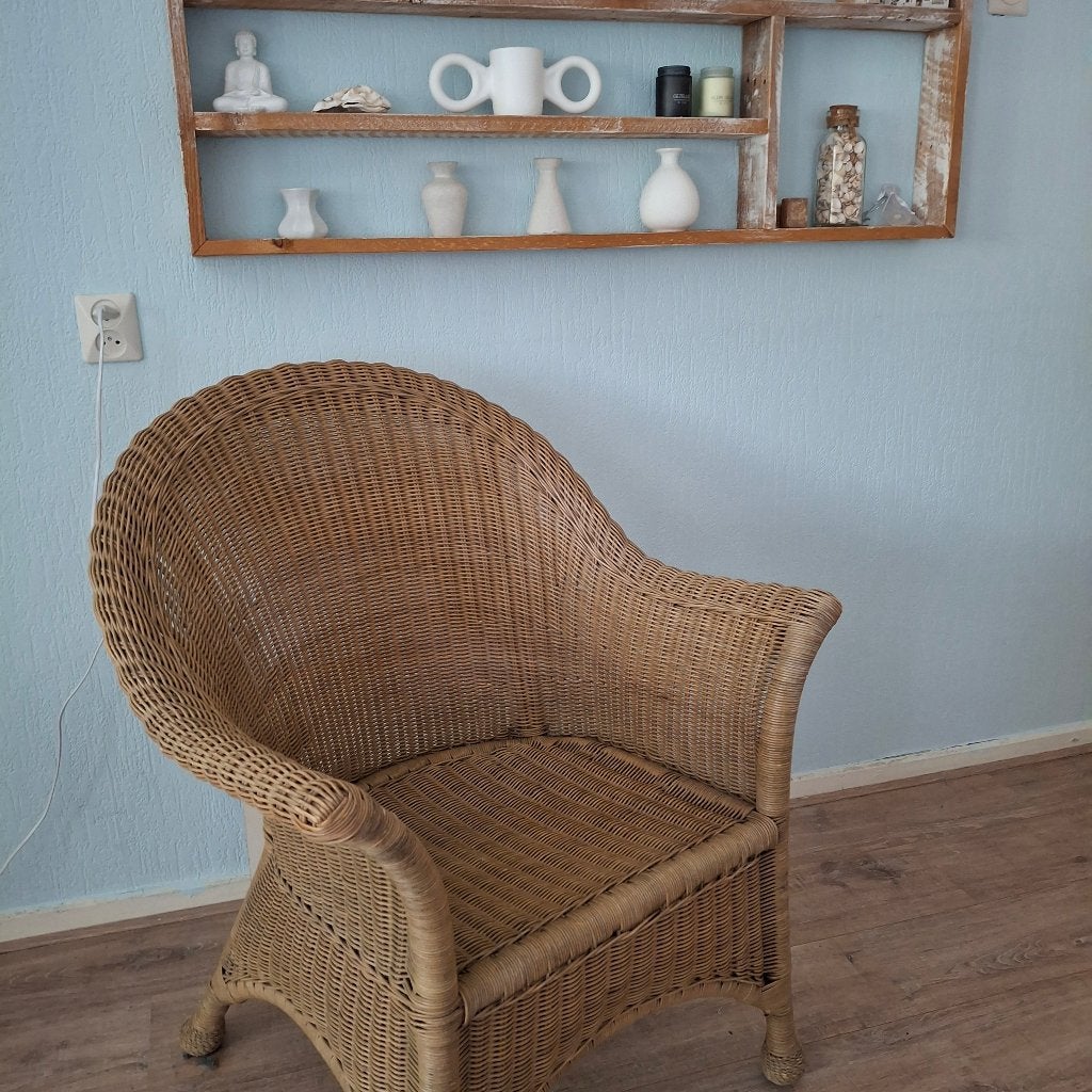 Mooie rieten stoel, Ophalen, Gebruikt, Overige kleuren, Riet of Rotan