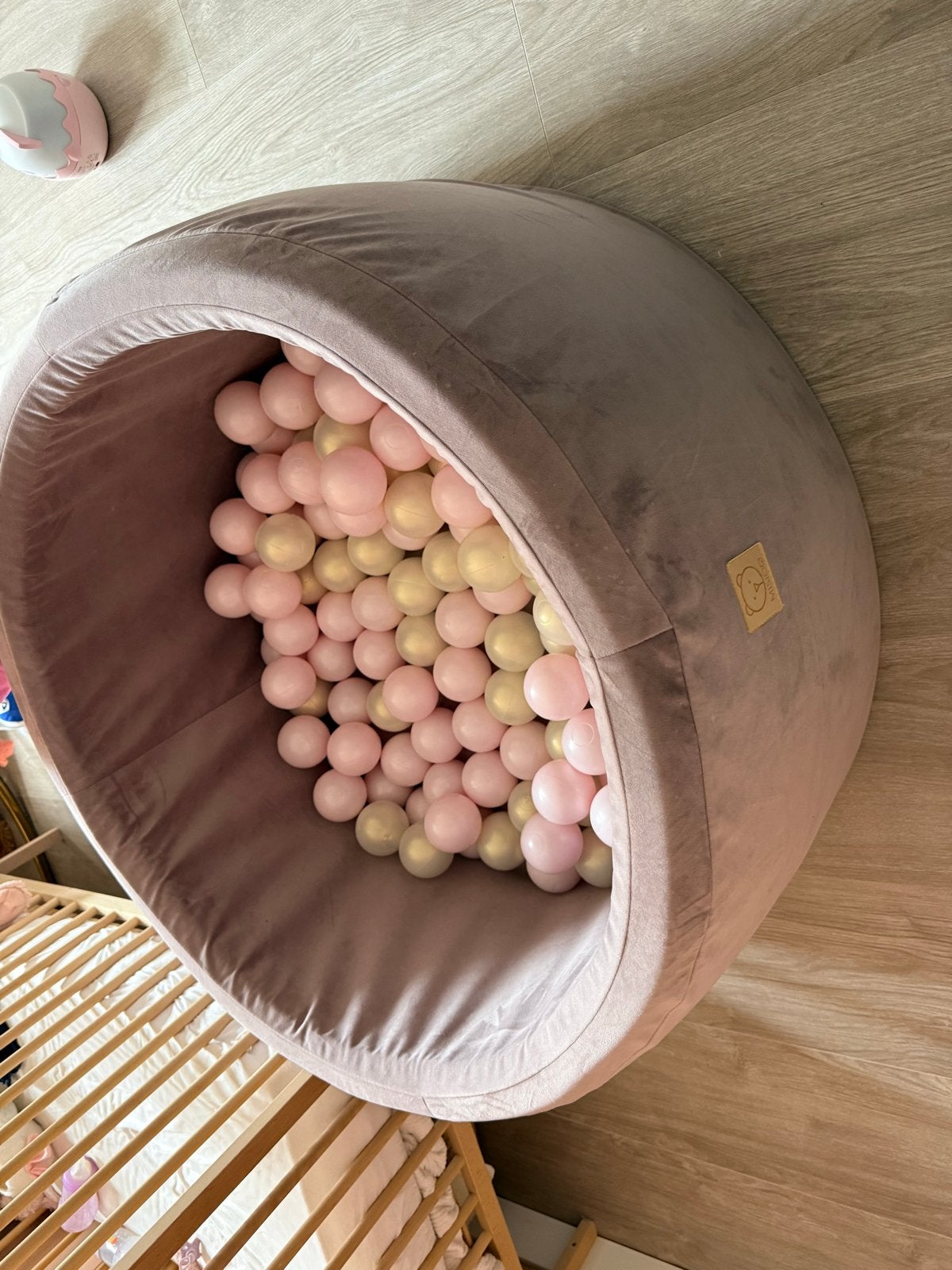 Roze fluwelen ballenbak met ballen, Ophalen, Gebruikt, Overige typen