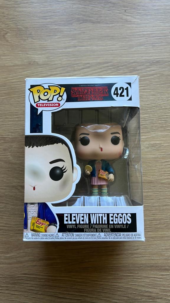 Funko pop 421 - Eleven with eggos - Stranger things, Ophalen of Verzenden, Nieuw