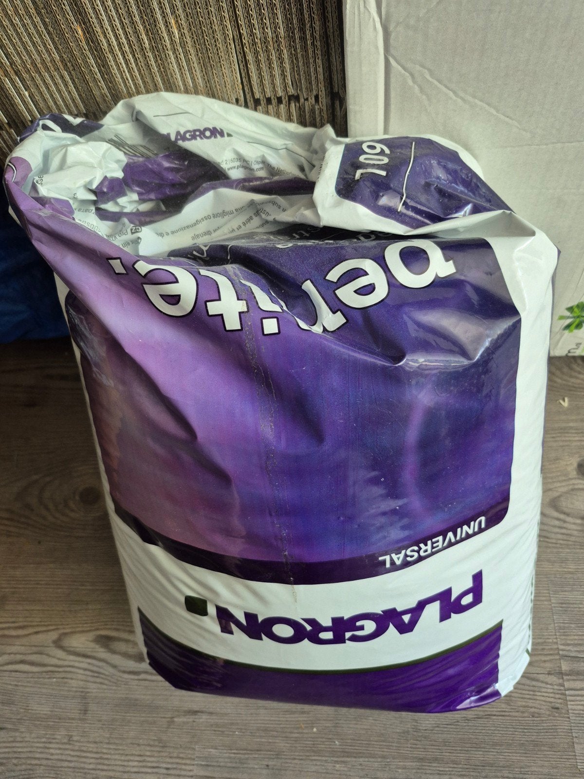 Aangebroken zak Perliet (Plagron, 60L), Ophalen