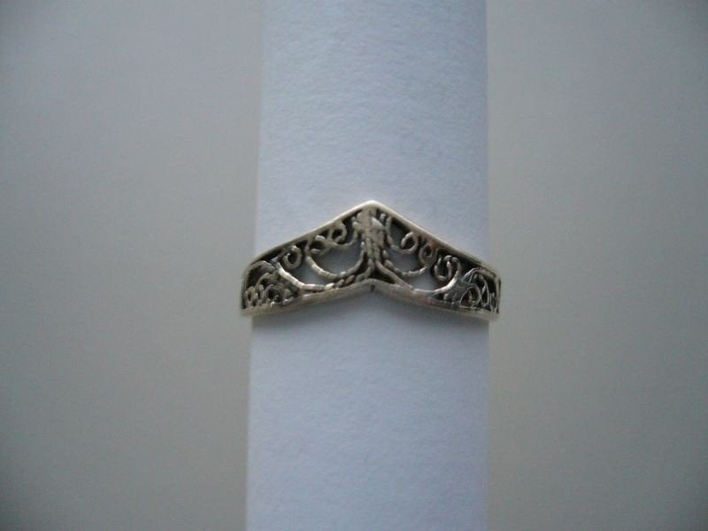 oude Zilveren ring maat 18 - 18,5  gemerkt 925, 18 tot 19, Nieuw, Ophalen of Verzenden, Dame