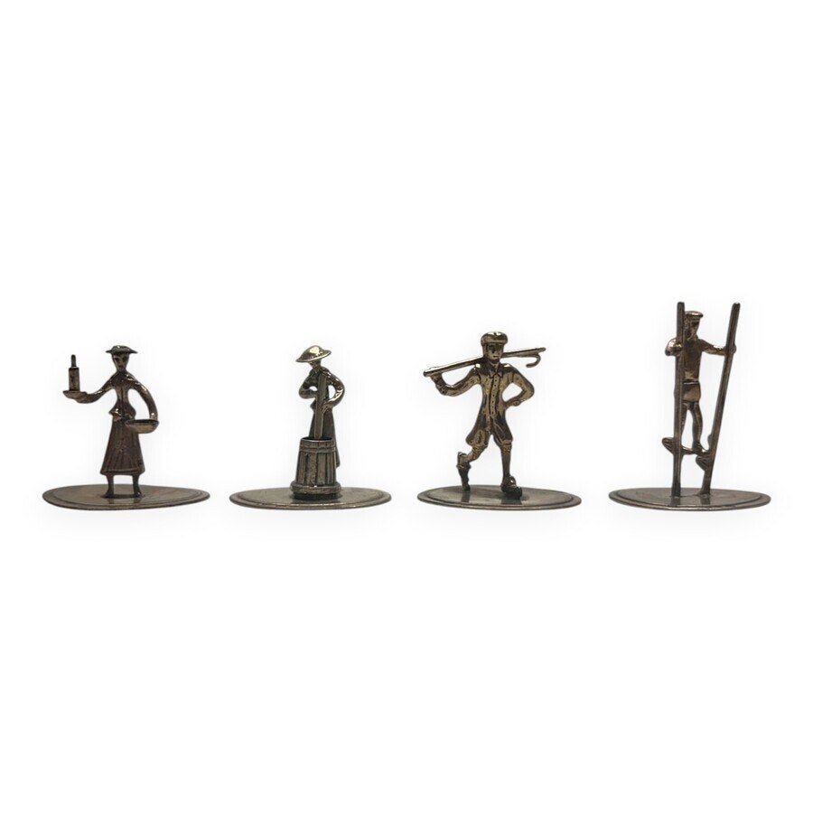 Vier 20e-eeuwse zilveren miniatuurtjes, Ophalen of Verzenden, Zilver