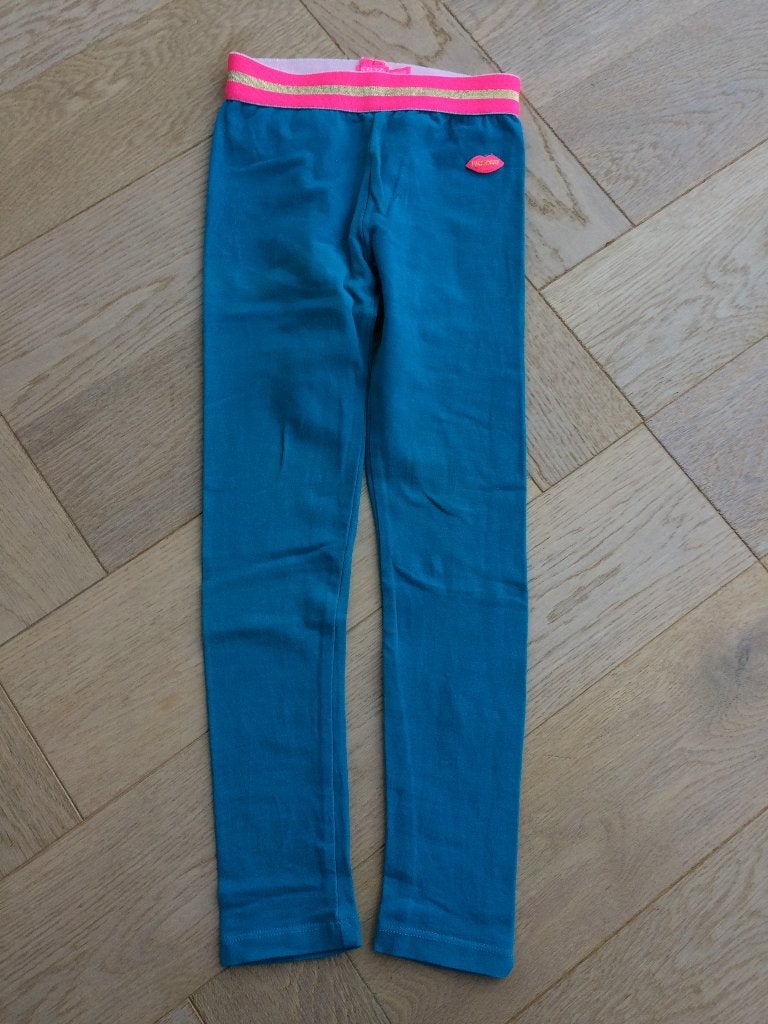 ZGAN neon turquoise legging van Kidz art maat 110/116, Broek, Kidz Art, Meisje, Ophalen of Verzenden