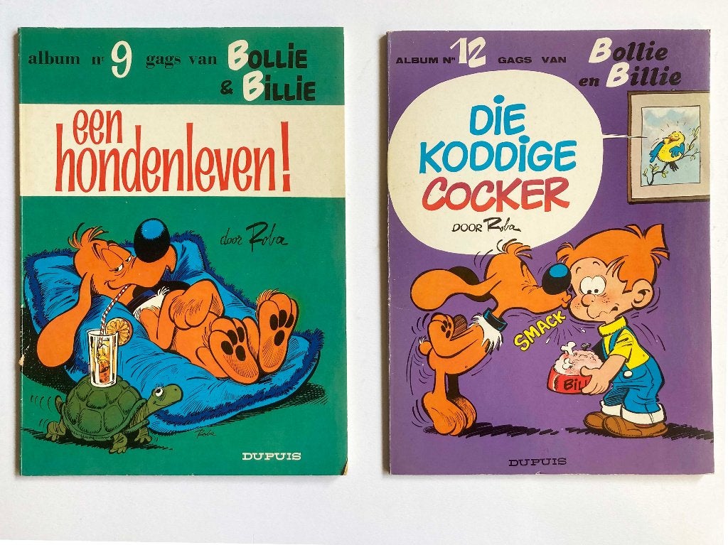 2x Bollie en Billie : (9) Hondenleven & (12) Koddige Cocker, Boeken, Gelezen, Jean Roba, Ophalen of Verzenden, Meerdere stripboeken