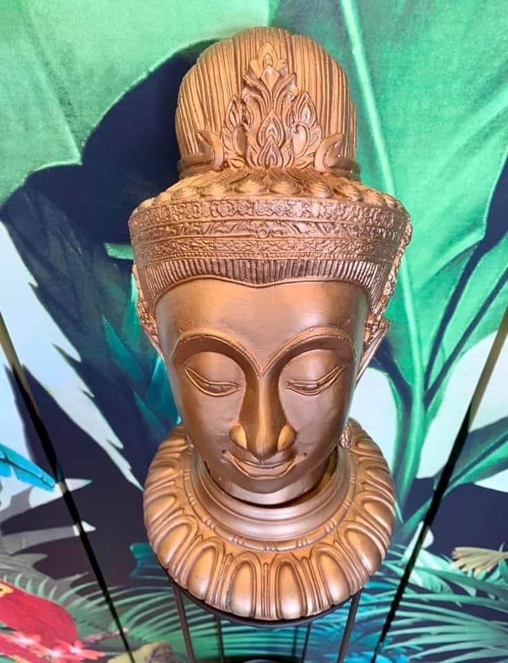 EXTRAORDINARY THAIS BUDDHA STATUE IN BRONZE 30CM, Antiek en Kunst, Ophalen, Brons