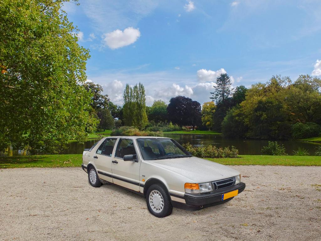 Saab 9000 T16S wegenbelastingvrij 1986 schuurvondst barnfind, Voorwielaandrijving, Trekhaak, 160 pk, Leder