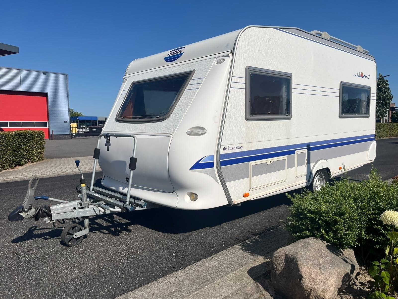 Hobby De Luxe Easy 440 SF | Fietsenrek Voor & Achter | Zaklu, Vast bed, Hobby, Tot en met 2, Bedrijf