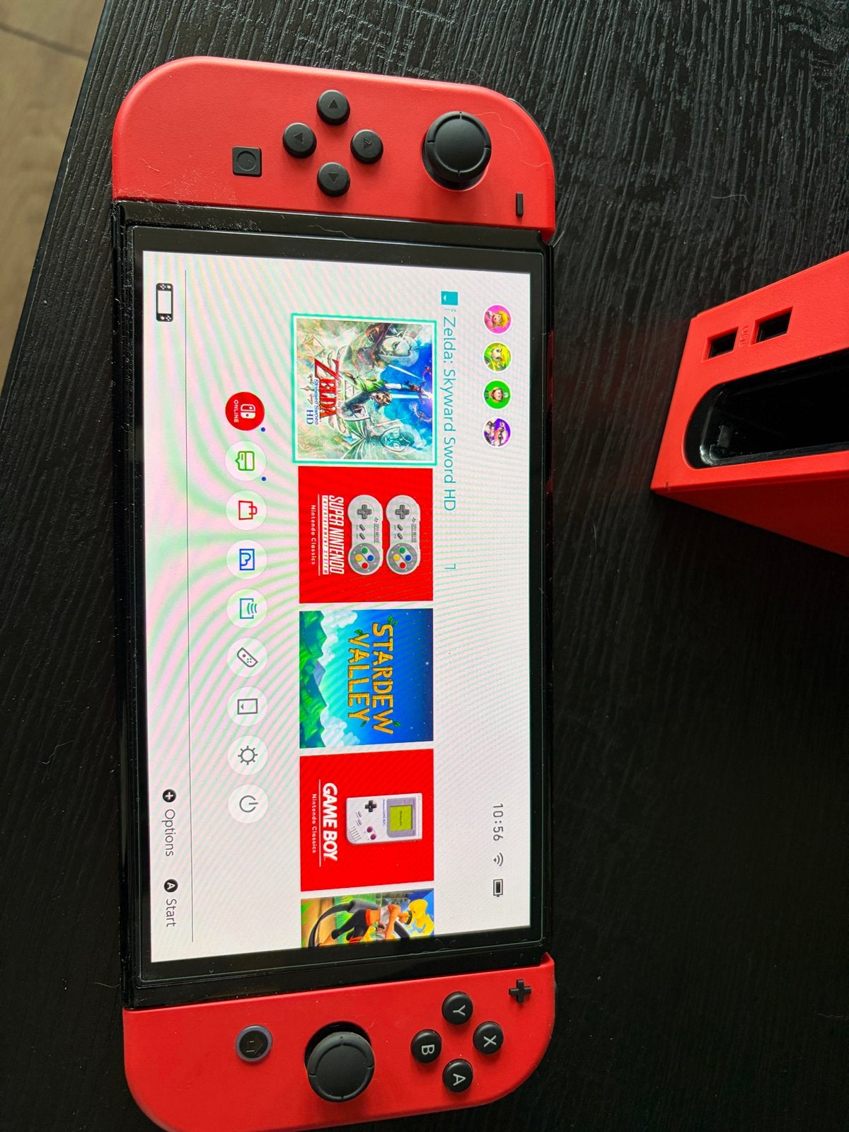 Nintendo Switch (Rood) OLED, Switch OLED, Met games, Ophalen of Verzenden, Zo goed als nieuw