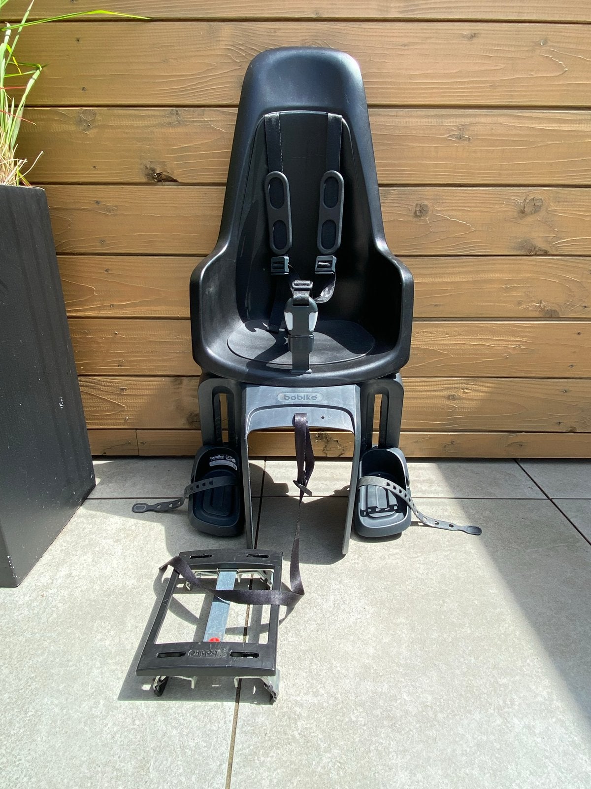 Bobike achterzitje zwart inclusief bevestigingsbeugel, Ophalen, Achterzitje, 9 t/m 18 kg, Gebruikt