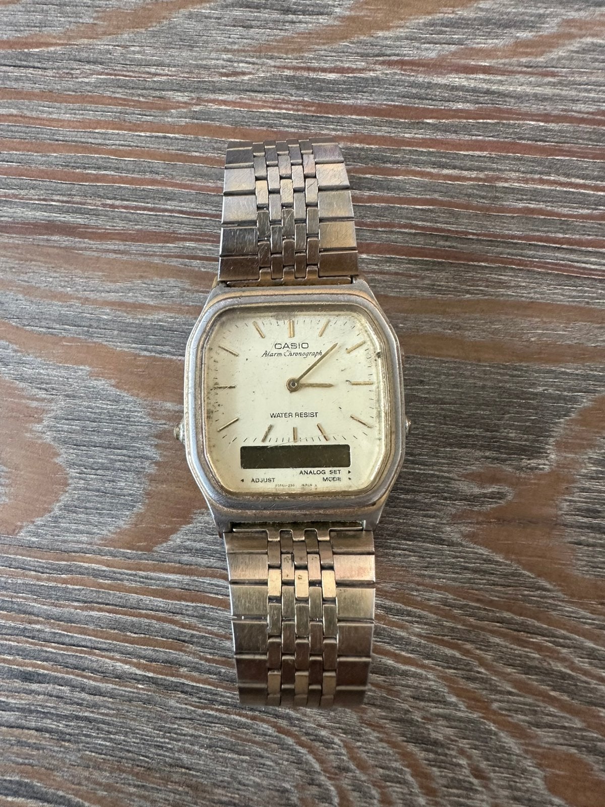 Vintage casio horloge met orginele band, Ophalen of Verzenden, Zo goed als nieuw, Staal, Casio