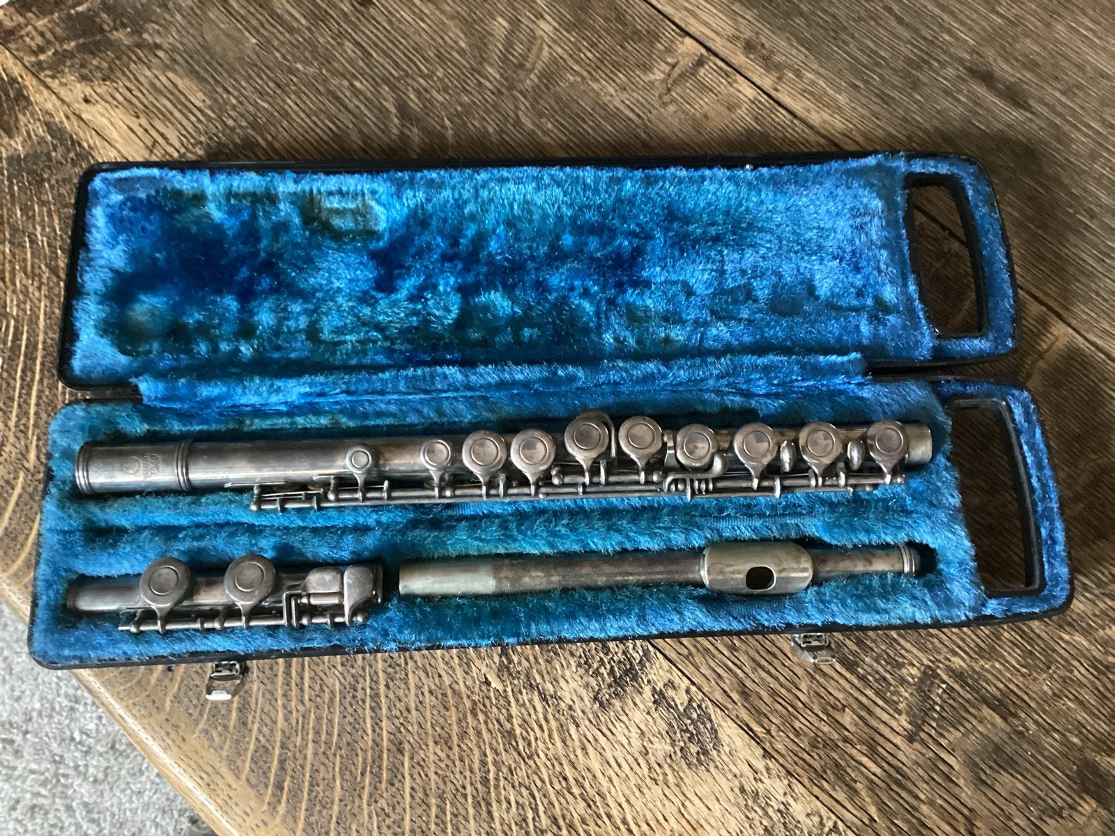 Yamaha YFL-21S Dwarsfluit met Koffer - Gebruikt € 65, Ophalen of Verzenden, Gebruikt, Dwarsfluit, Met koffer of tas