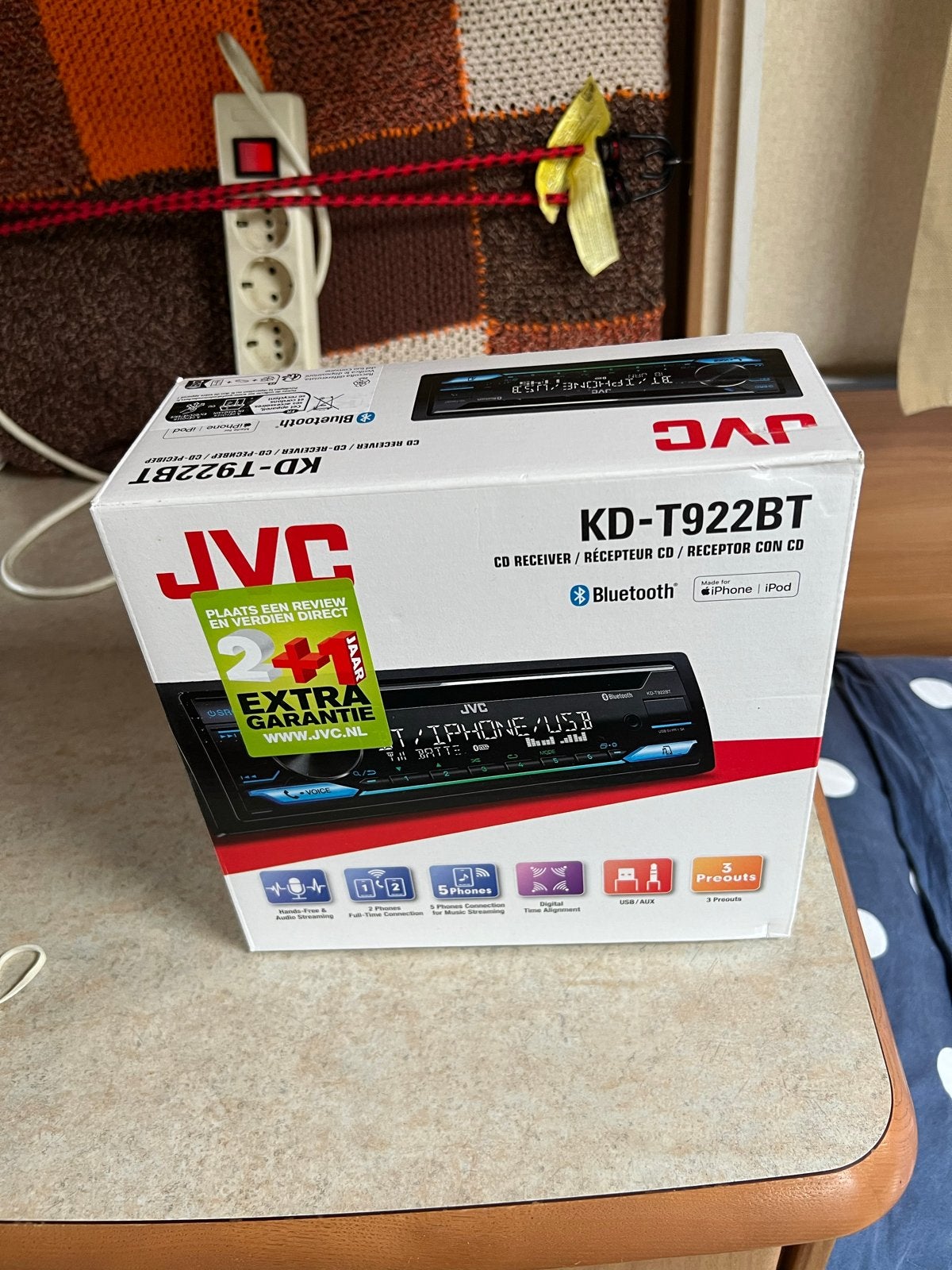 JVC KD-T922BT CD-ontvanger met Bluetooth, Ophalen of Verzenden, Nieuw