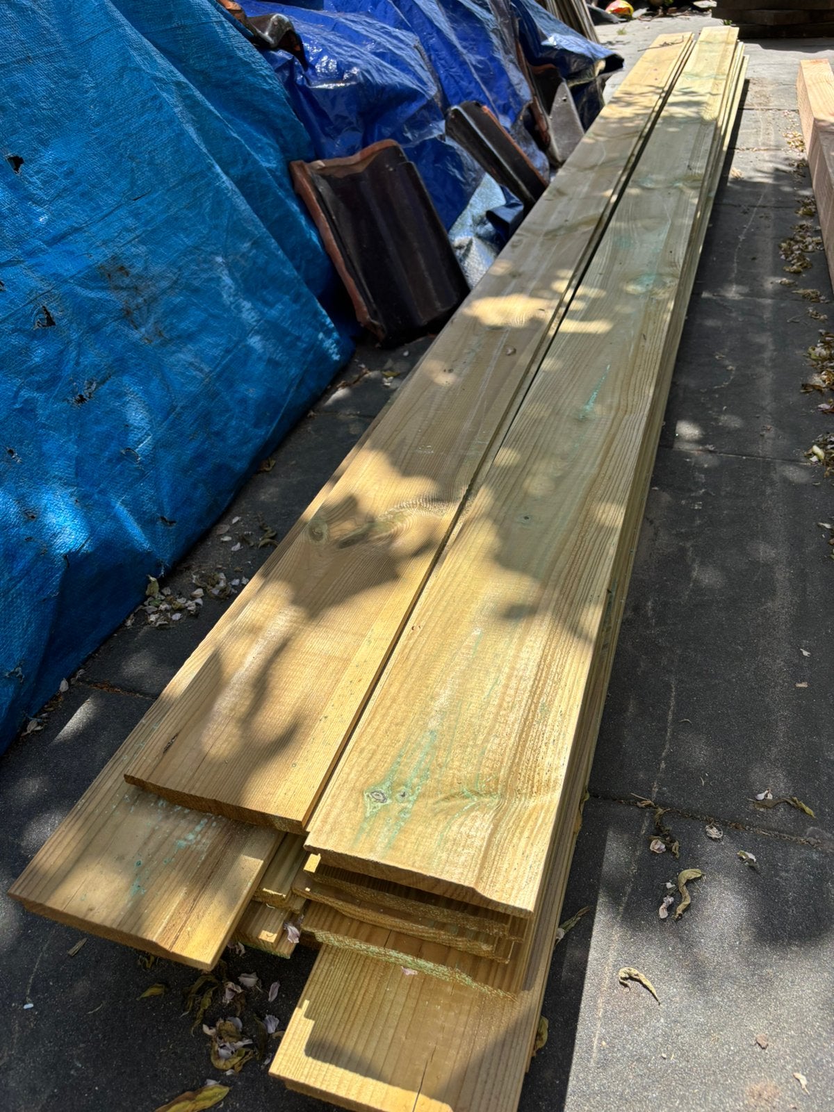 Schuttingplanken 16 stuks, Tuin en Terras, Ophalen, Nieuw, 250 cm of meer, Planken