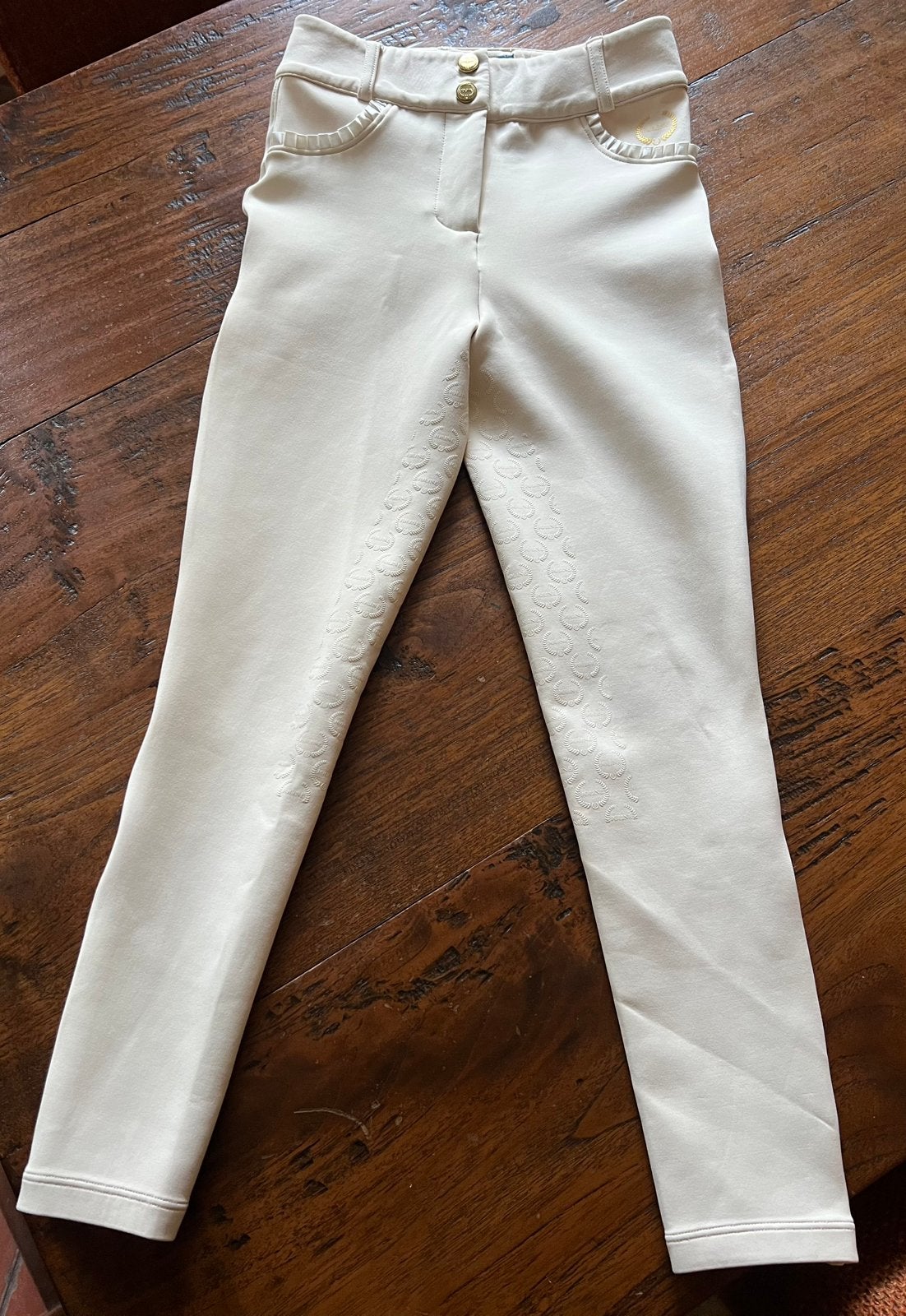 Joline rijbroek champange maat 11-12, Dieren en Toebehoren, Paardrijkleding, Ophalen of Verzenden, Zo goed als nieuw, Onderkleding