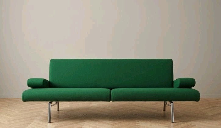 Harvink Armslag | 3 zits | Opnieuw bekleed | Groen wol, Harvink, Info@andriesign.nl, Driepersoons, 75 tot 100 cm
