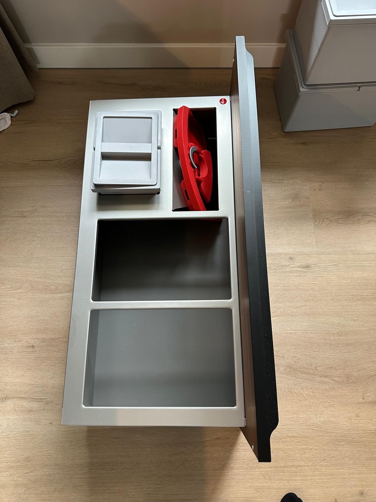 Hailo afvalscheidingssysteem voor keukenla. Inbouwprullenbak, 40 liter of meer, Ophalen of Verzenden, Zo goed als nieuw, Kunststof
