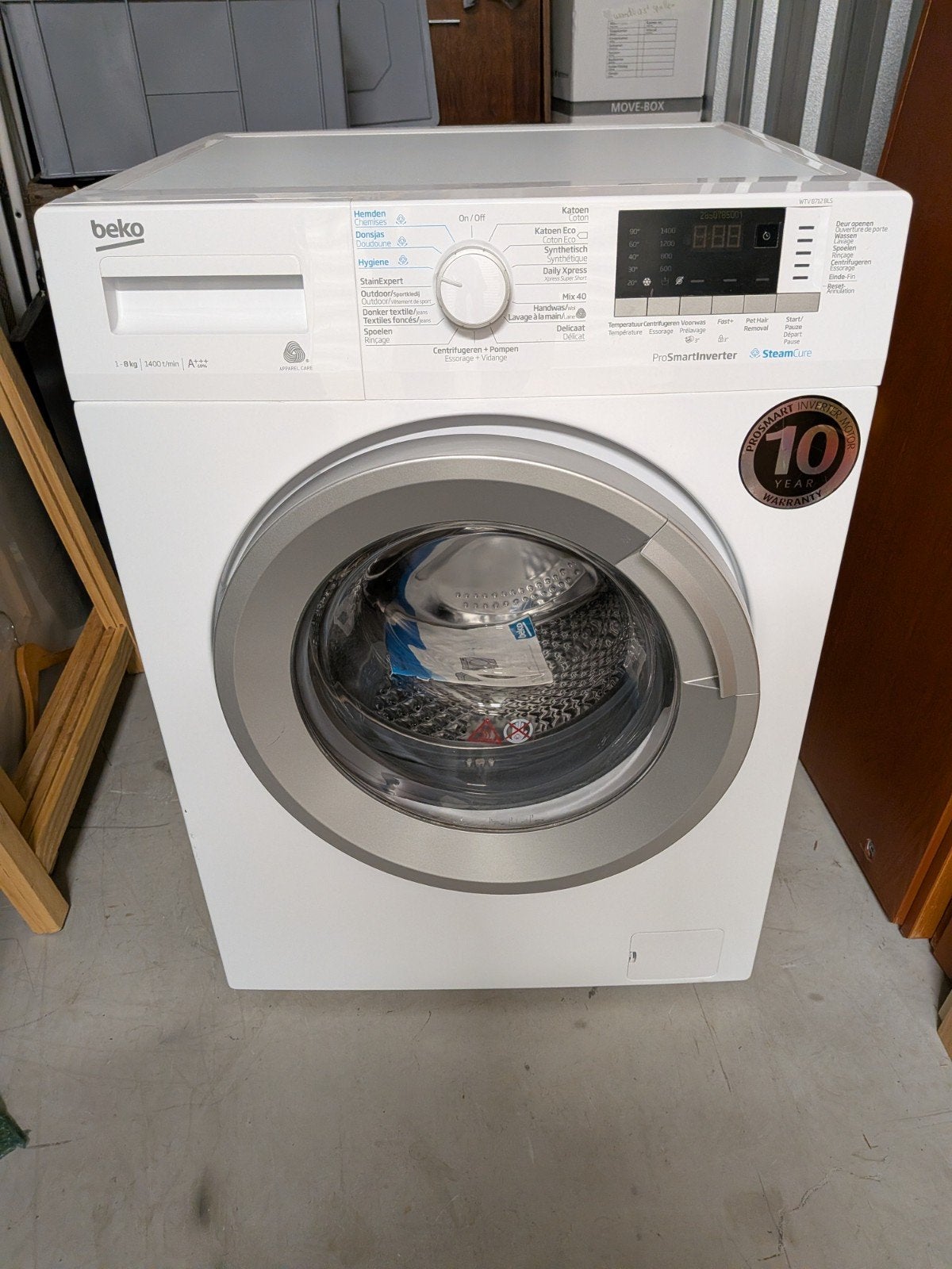 Beko Wasmachine 8kg 1400 toeren ProSmartInverter, Witgoed en Apparatuur, Ophalen, Zo goed als nieuw