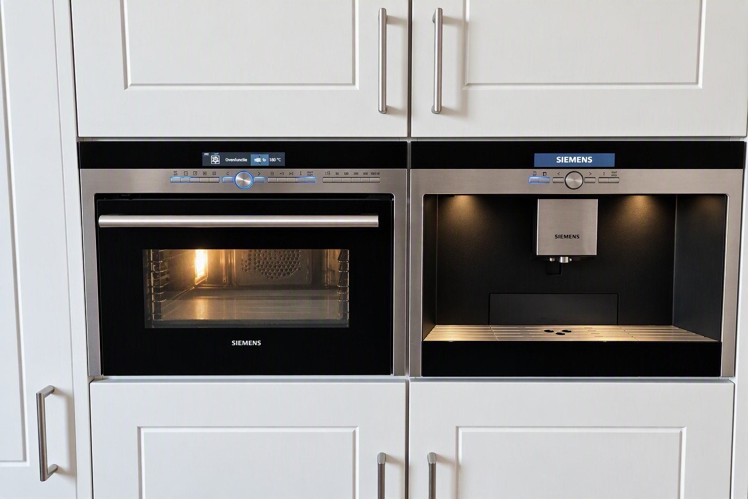 Inbouw oven en koffiezetapparaat / koffiemachine van Siemens, Ophalen of Verzenden, Magnetronfunctie