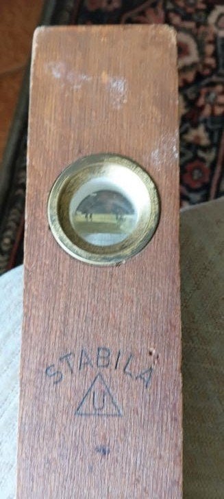 Stabila waterpas 60 cm - Vintage houten waterpas, Ophalen of Verzenden, Gebruikt