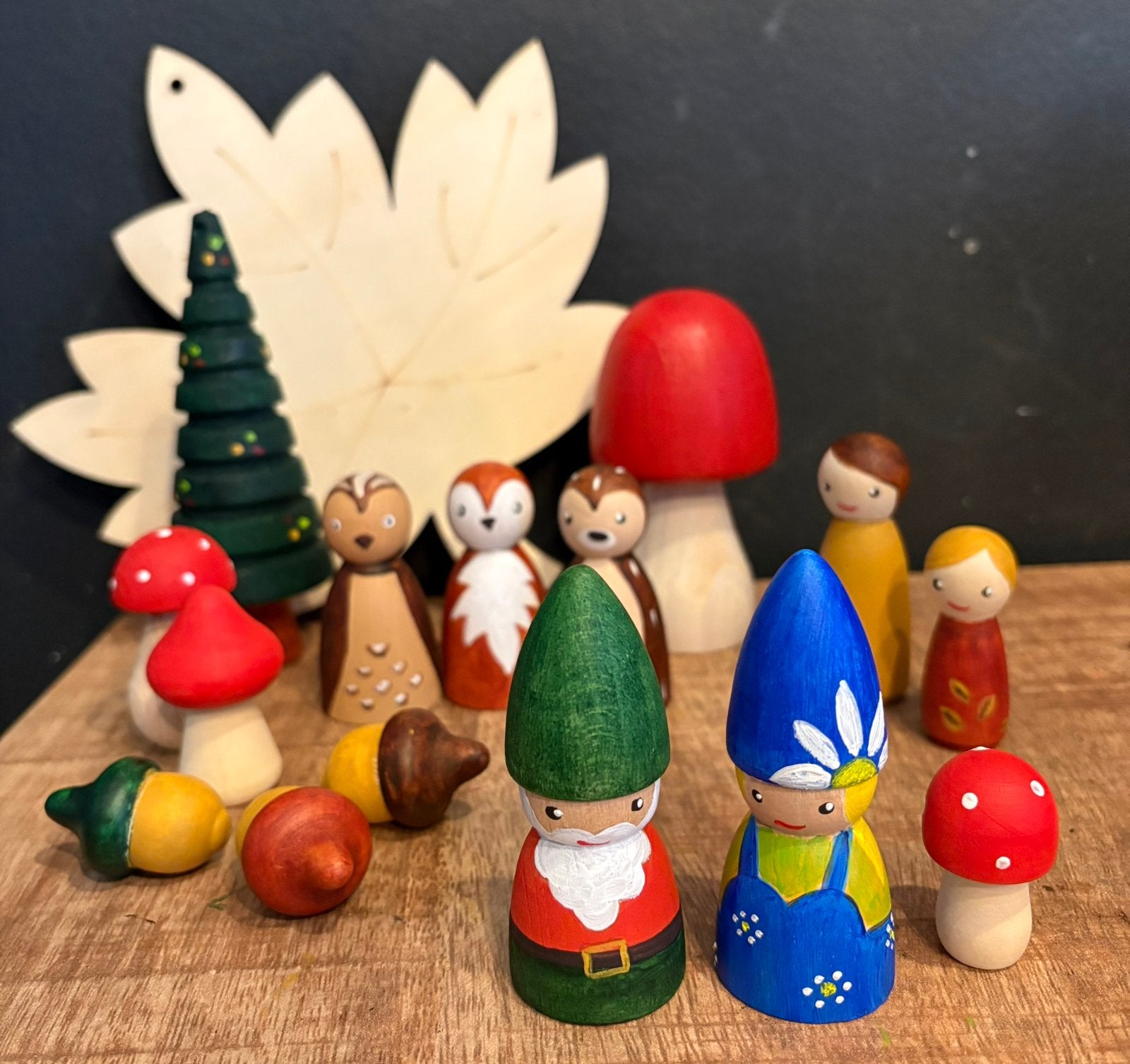 Peg dolls set “ herfst”, Ophalen of Verzenden, Nieuw