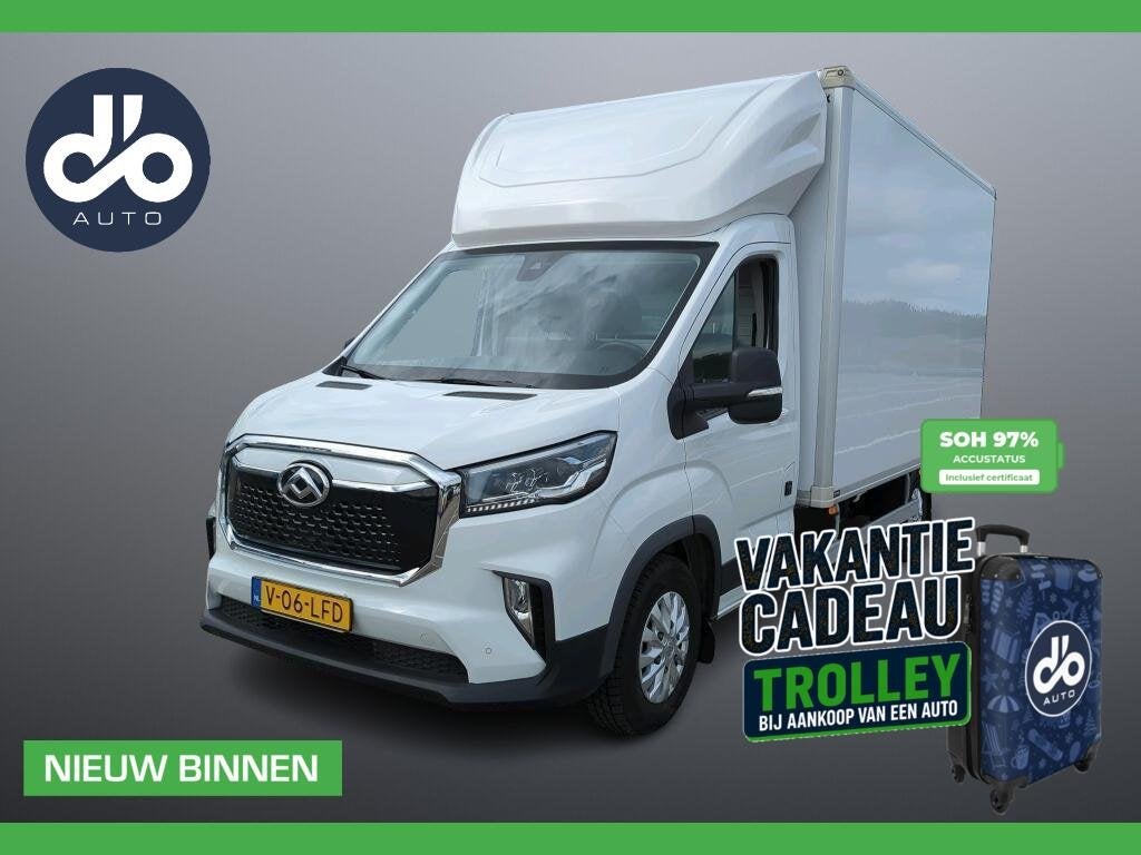 Maxus eDeliver 9 L4 65 kWh DHOLLANDIA LAADKLEP I ORGNL + NAP, Automaat, Stof, Zwart, Maxus