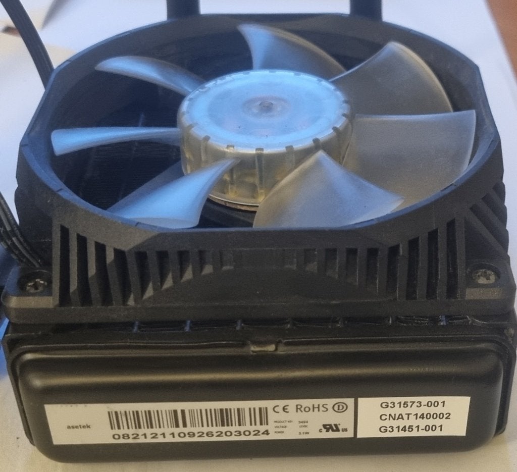 Intel Waterkoeler - computerkoeler - koeler PC, Ophalen of Verzenden, Gebruikt, Waterkoeling