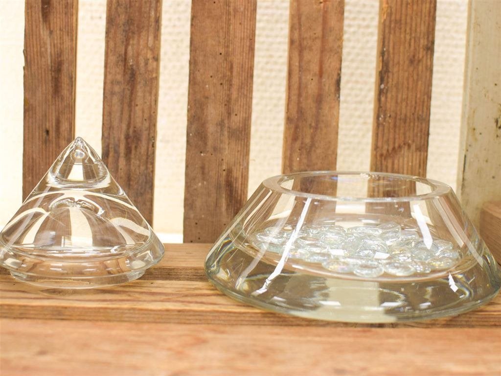 Glazen Bonbon schaal 51469, Ophalen of Verzenden, Gebruikt, Rond, Glas