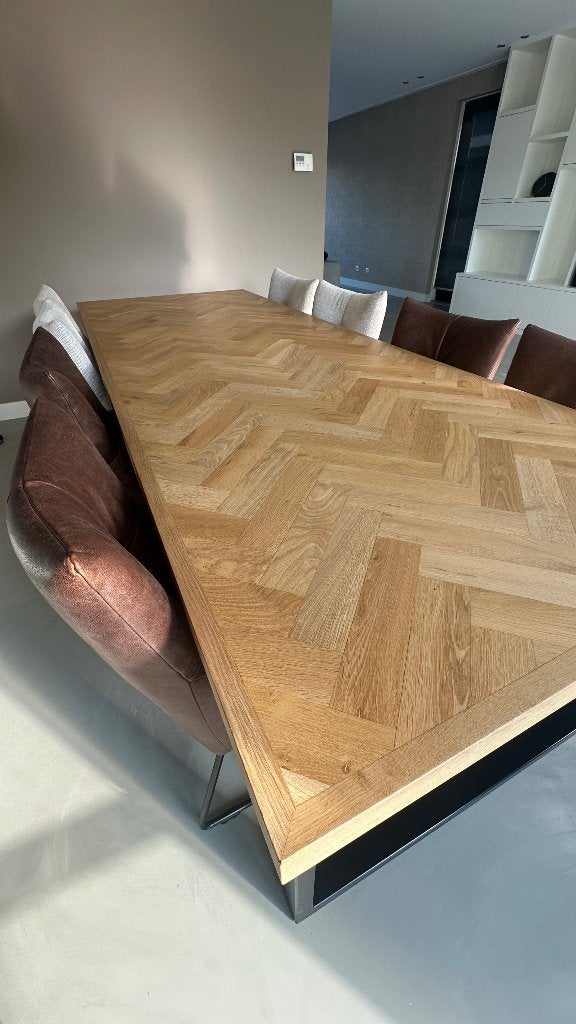 Eettafel 300x110, Huis en Inrichting, Tafels | Eettafels, Ophalen, 100 tot 150 cm, Eikenhout, 200 cm of meer