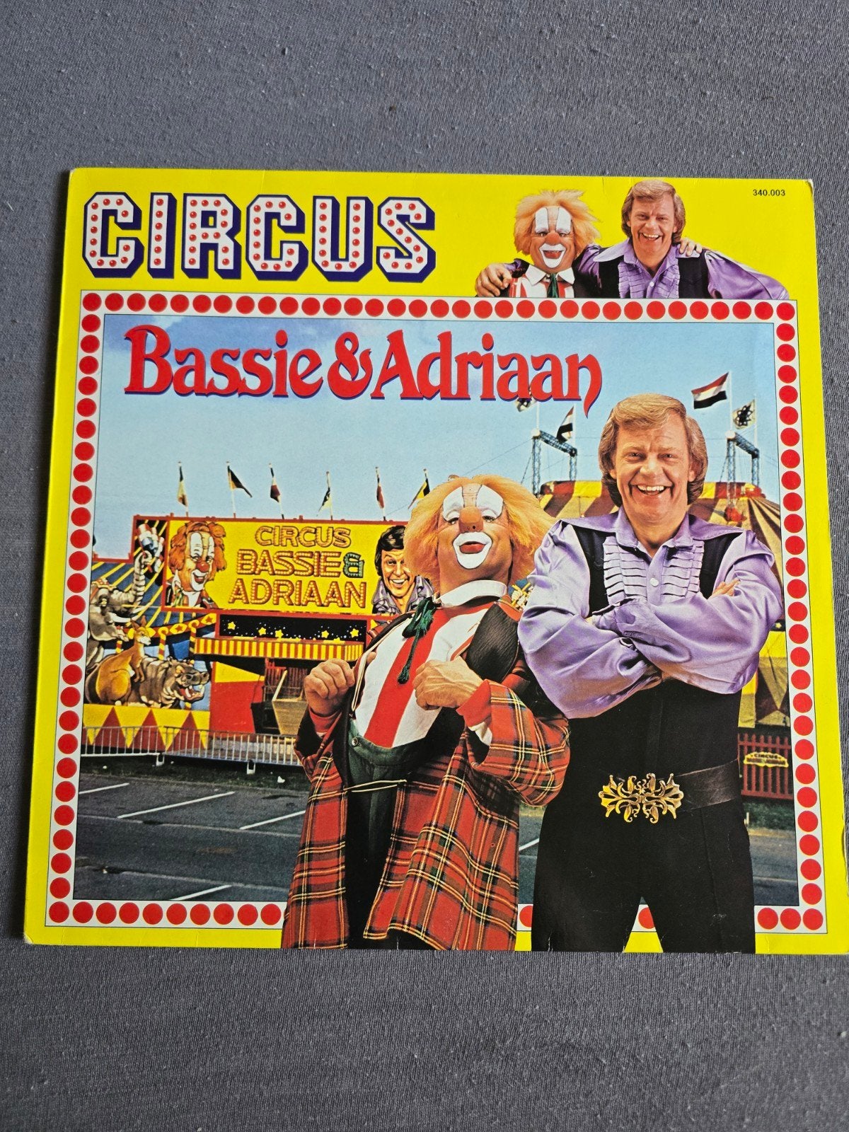 Bassie en adriaan circus lp, Ophalen of Verzenden, Gebruikt
