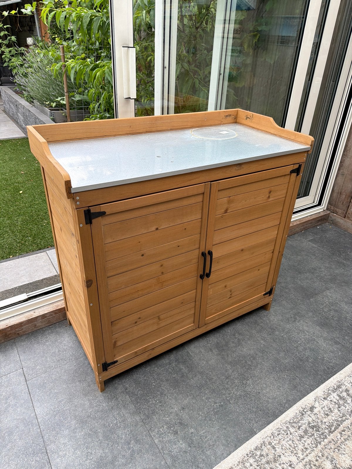 Houten Zaaitafel / Kweektafel met opbergruimte, Tuin en Terras, Ophalen, Gebruikt, Overige soorten