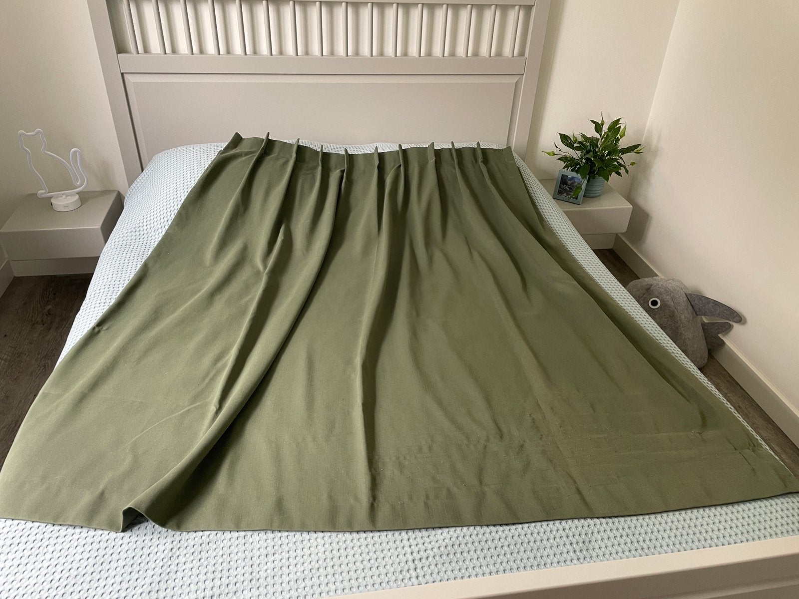 Veneta gordijnen forest groen, 200 cm, Gebruikt, Overige merken, In te korten