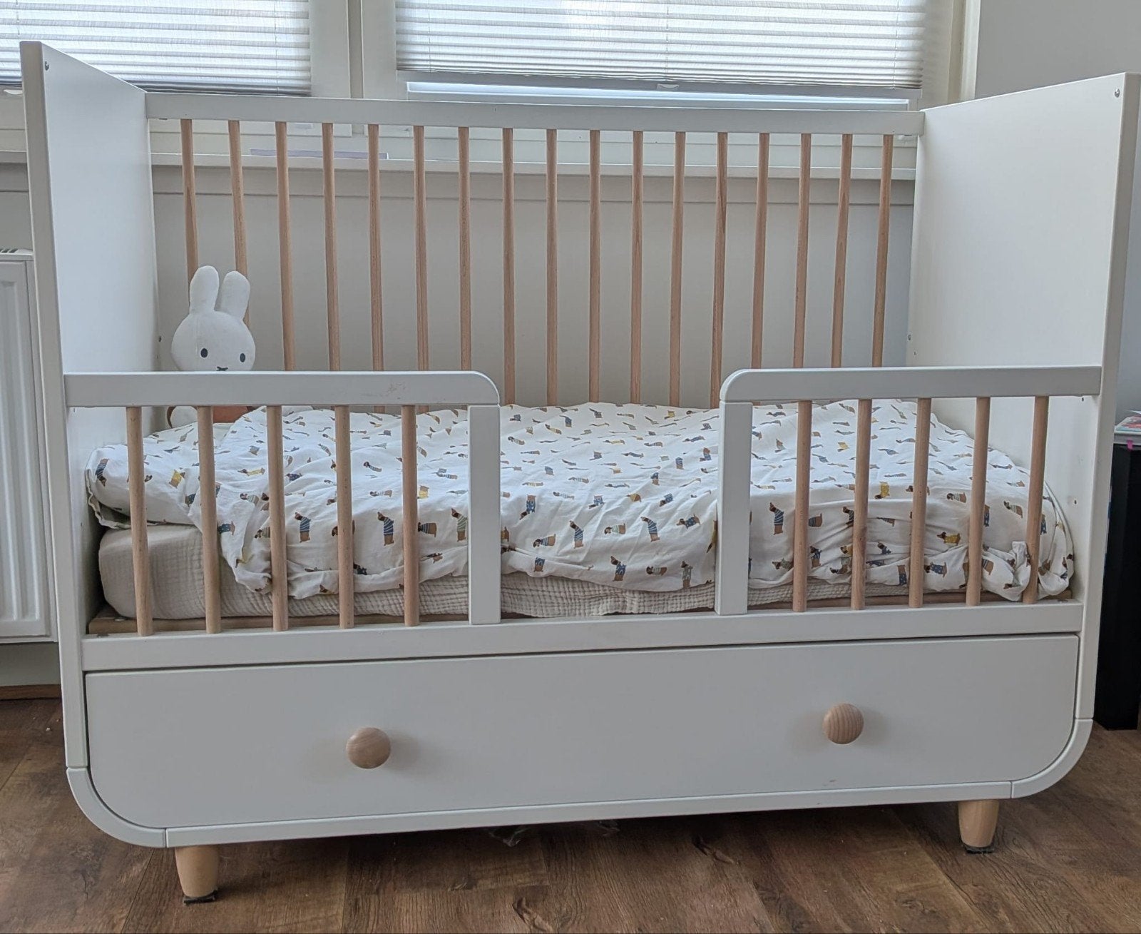 Myllra babybed, Ophalen, Gebruikt, Minder dan 140 cm, 70 tot 85 cm