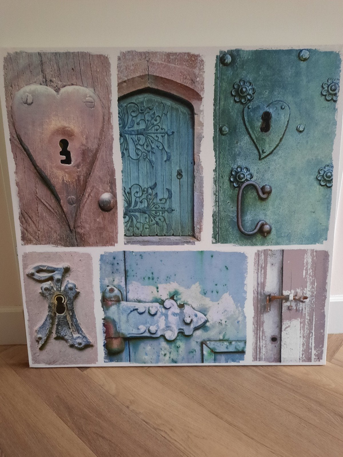 Schilderij met diverse deuren en sloten, Ophalen, Schilderij