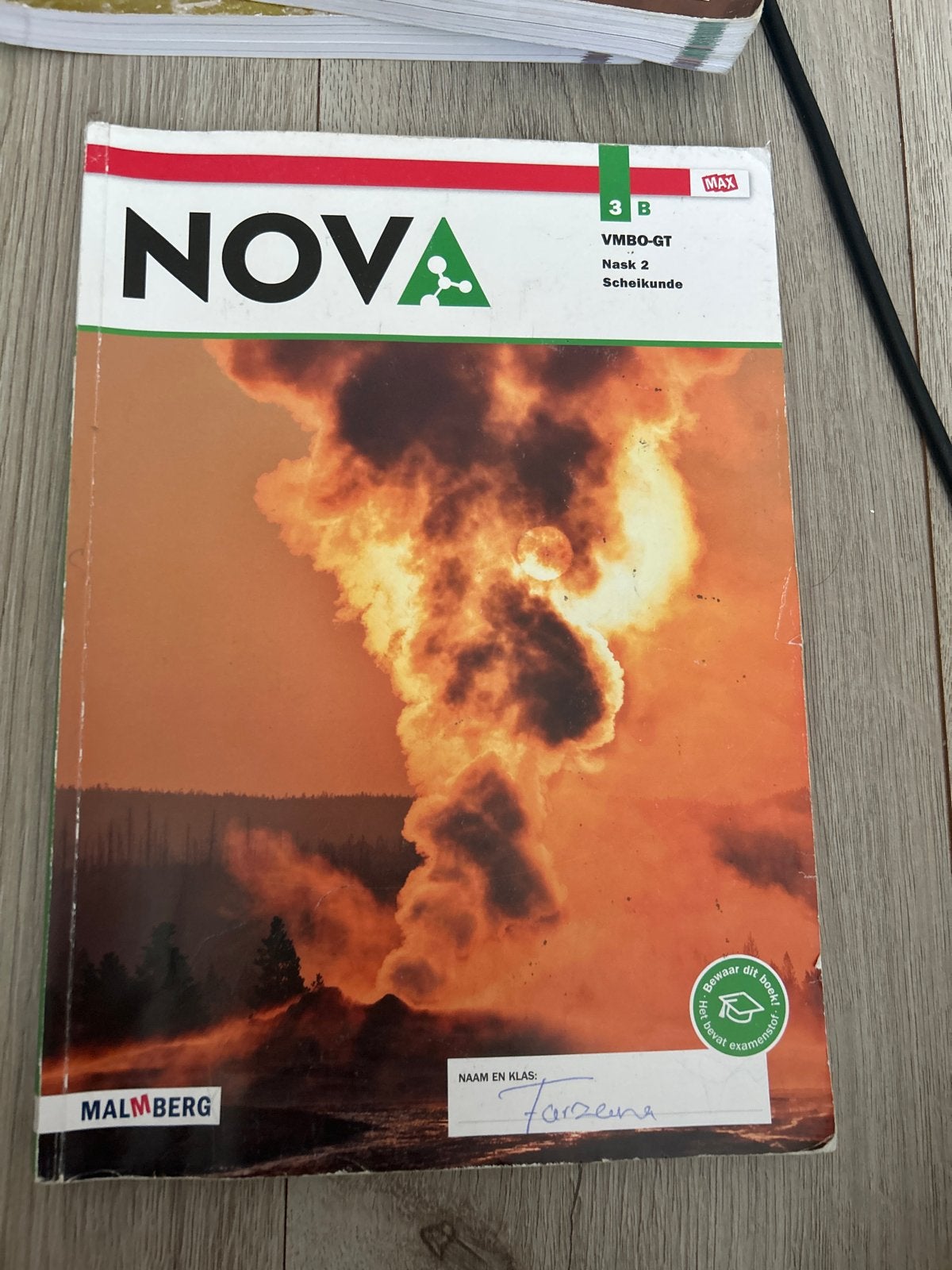 NOVA Scheikunde 3B VMBO-GT Nask 2 Malmberg, Ophalen of Verzenden, Gelezen, VMBO, Scheikunde