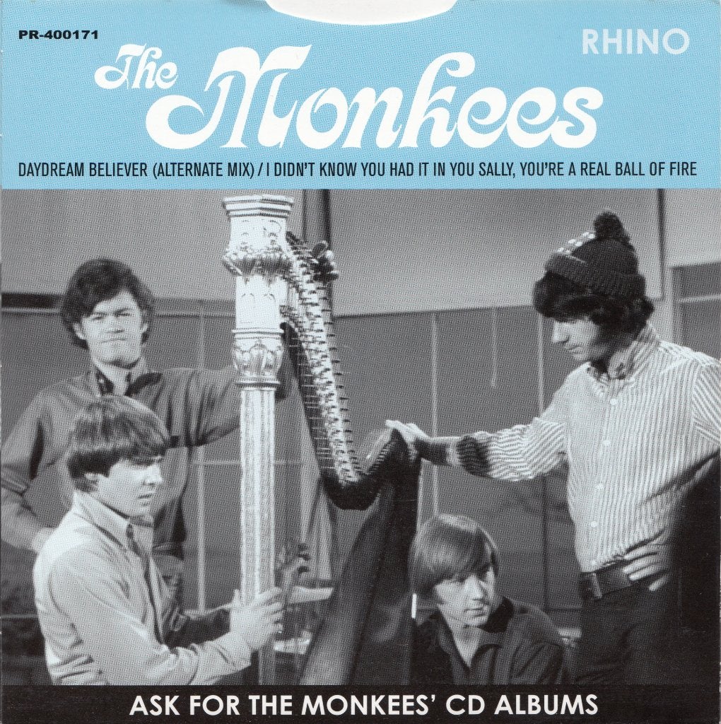 Monkees promo single Daydream believer unreleased Rhino mint, Cd's en Dvd's, Ophalen of Verzenden, Nieuw in verpakking, 7 inch