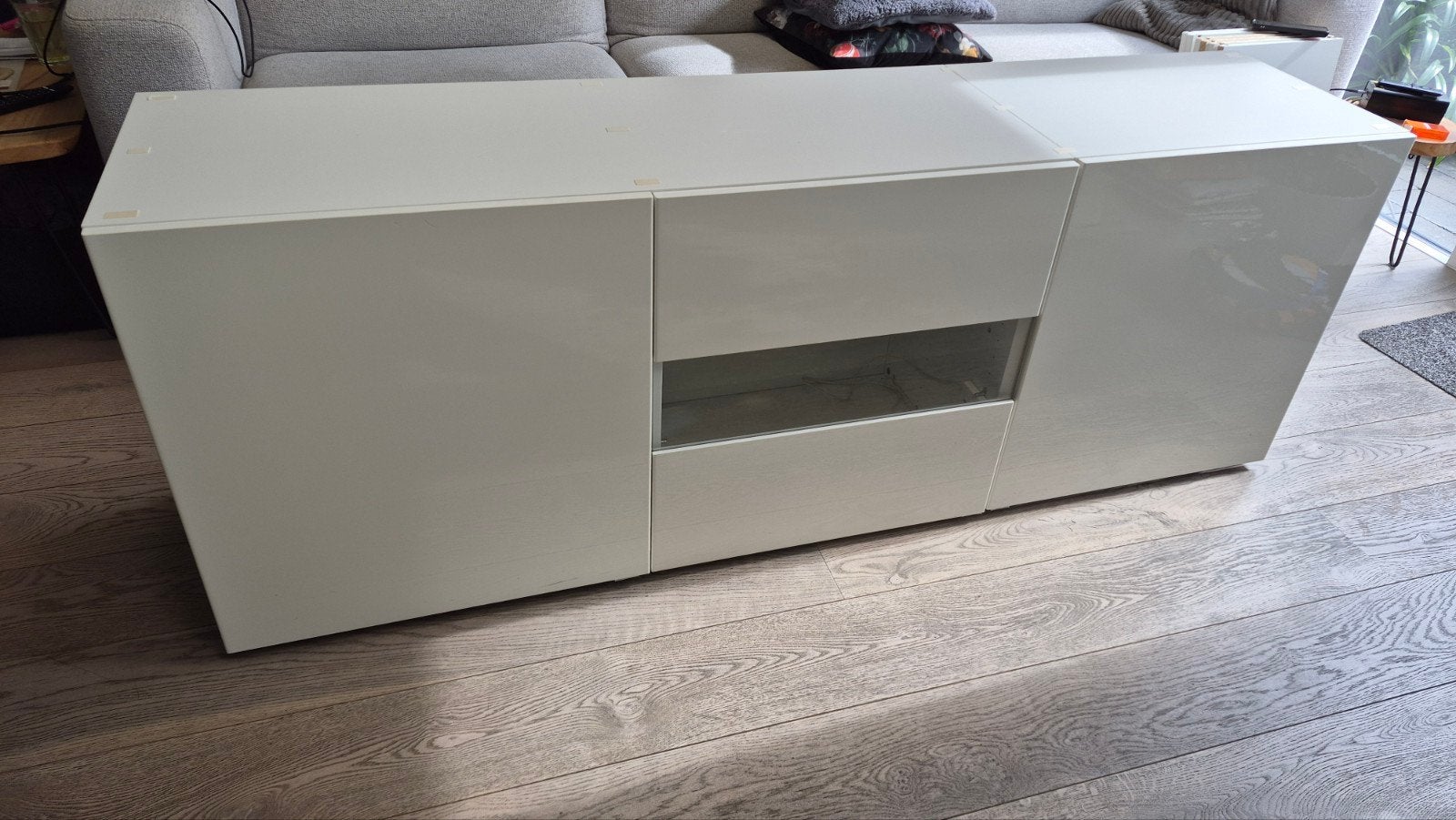 Ikea Besta kast hoogglans, Ophalen, Overige materialen, Gebruikt, 150 tot 200 cm