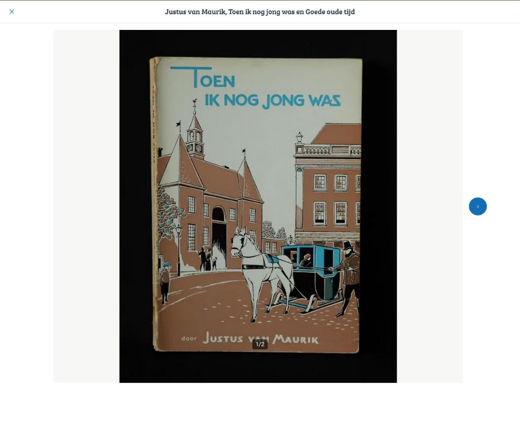 Justus van Maurik, 2 boeken, Boeken, Ophalen of Verzenden, Gelezen, Justus van Maurik