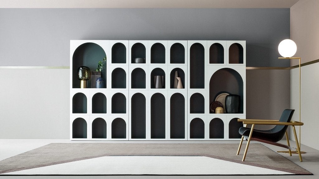 Bonaldo Cabinet Curiosité kast boekenkast NIEUW -75% korting, Waterstad 23, 200 cm of meer, Nieuw, 25 tot 50 cm