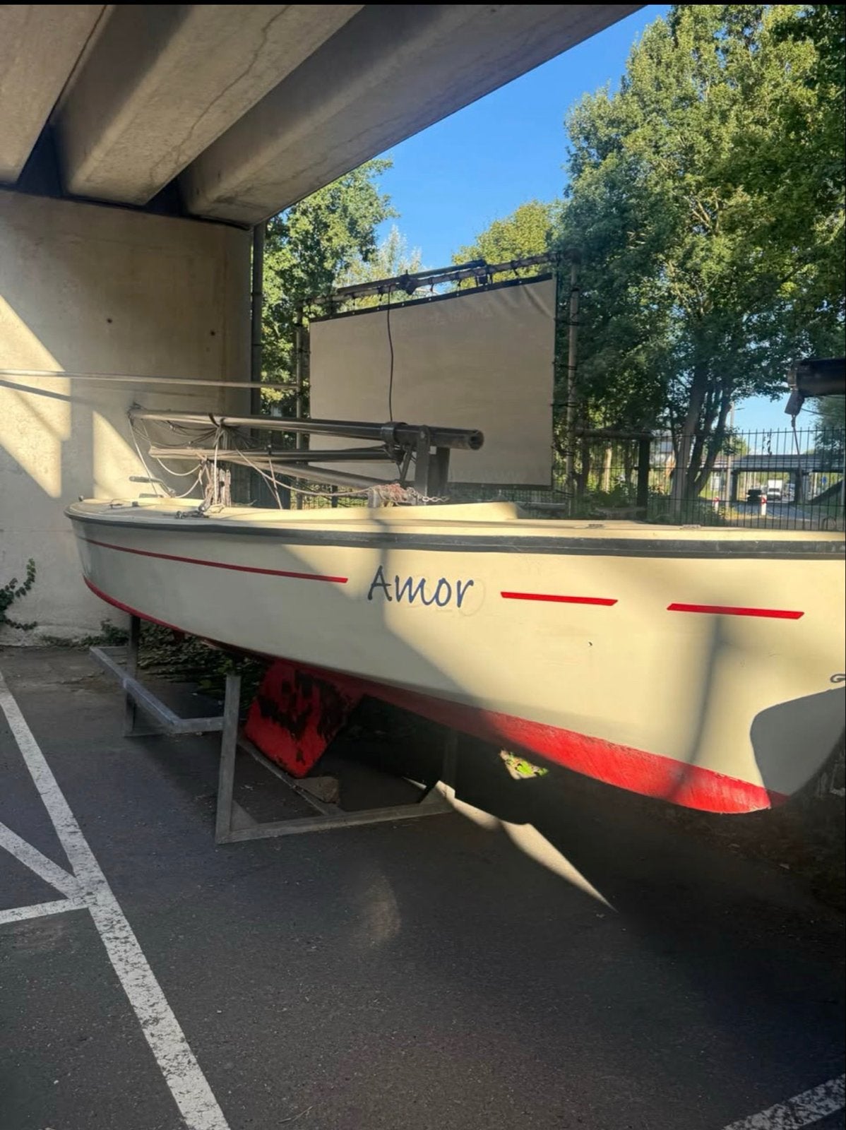 Valk zeilboot - met antifouling, Watersport en Boten, Ophalen, Overige merken, Gebruikt, Open zeilboot