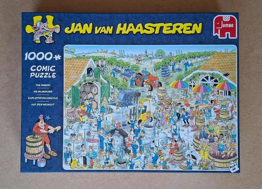 Puzzel Jan van Haasteren, De Wijngaard, 1000 Stukjes, Ophalen of Verzenden, 500 t/m 1500 stukjes, Zo goed als nieuw, Legpuzzel
