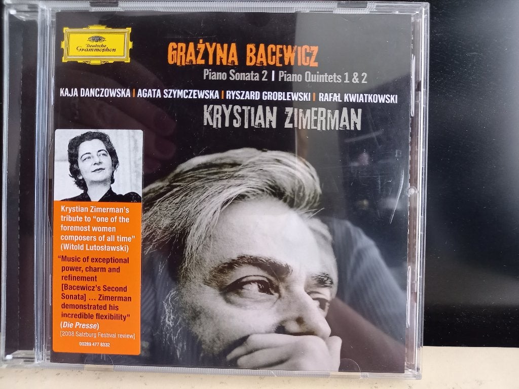 Bacewicz Grazyna - Piano Sonate - 2 Krystian Zimerman, Ophalen of Verzenden, Modernisme tot heden, Zo goed als nieuw, Overige typen