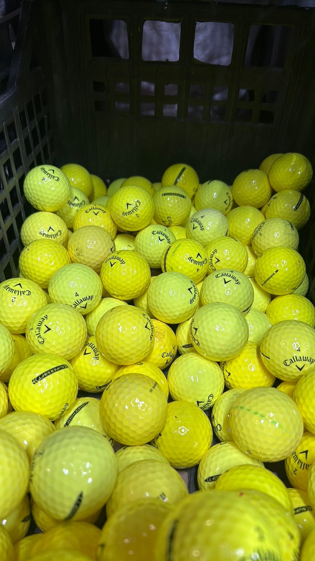 50 Stuks Callaway Supersoft Gele Golfballen AAAA, Sport en Fitness, Bal(len), Callaway, Info@premiumgolf.nl, Ophalen of Verzenden