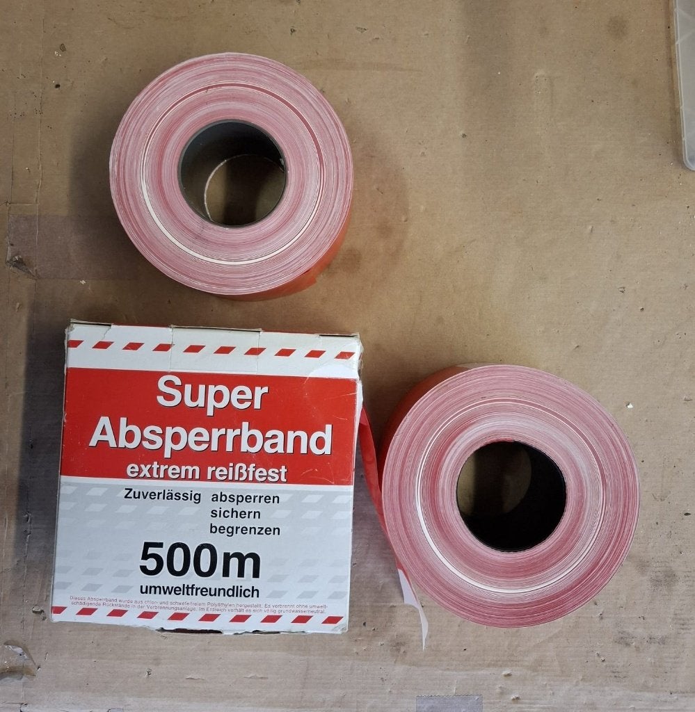 afzet lint rood wit, Doe-het-zelf en Verbouw, Steigers, Nieuw, Overige typen, Minder dan 2 meter, Ophalen of Verzenden