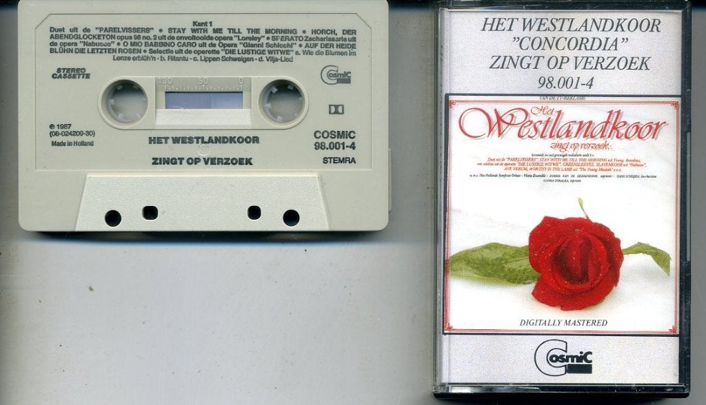 Westlandkoor Concordia Het Westlandkoor Zingt Op Verzoek, Klassiek, 1 bandje, Ophalen of Verzenden, Zo goed als nieuw