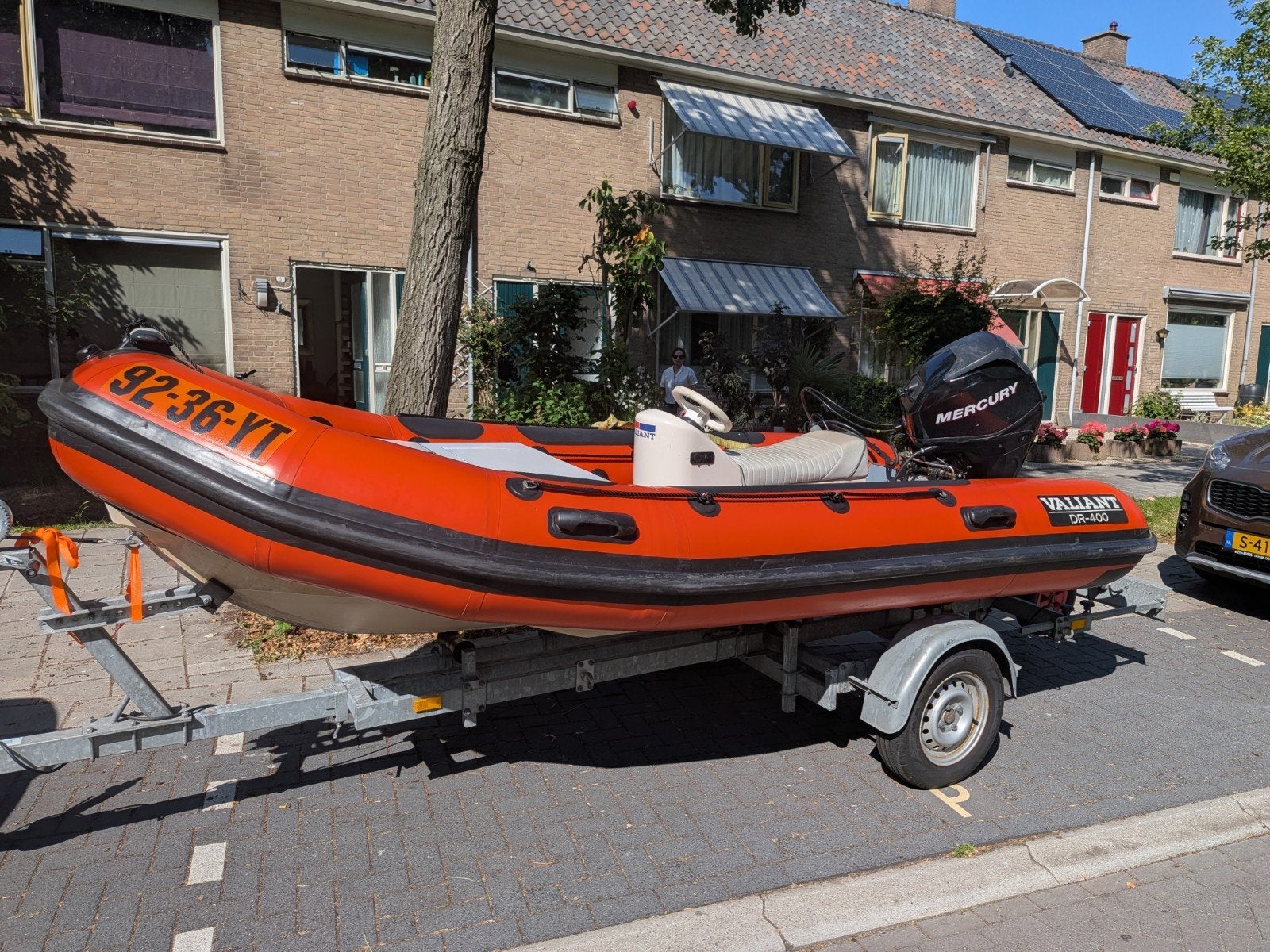 Valiant DR-400 RIB met Mercury F25 ELPT buitenboordmotor, Gebruikt, 4 m, Valiant, Ophalen