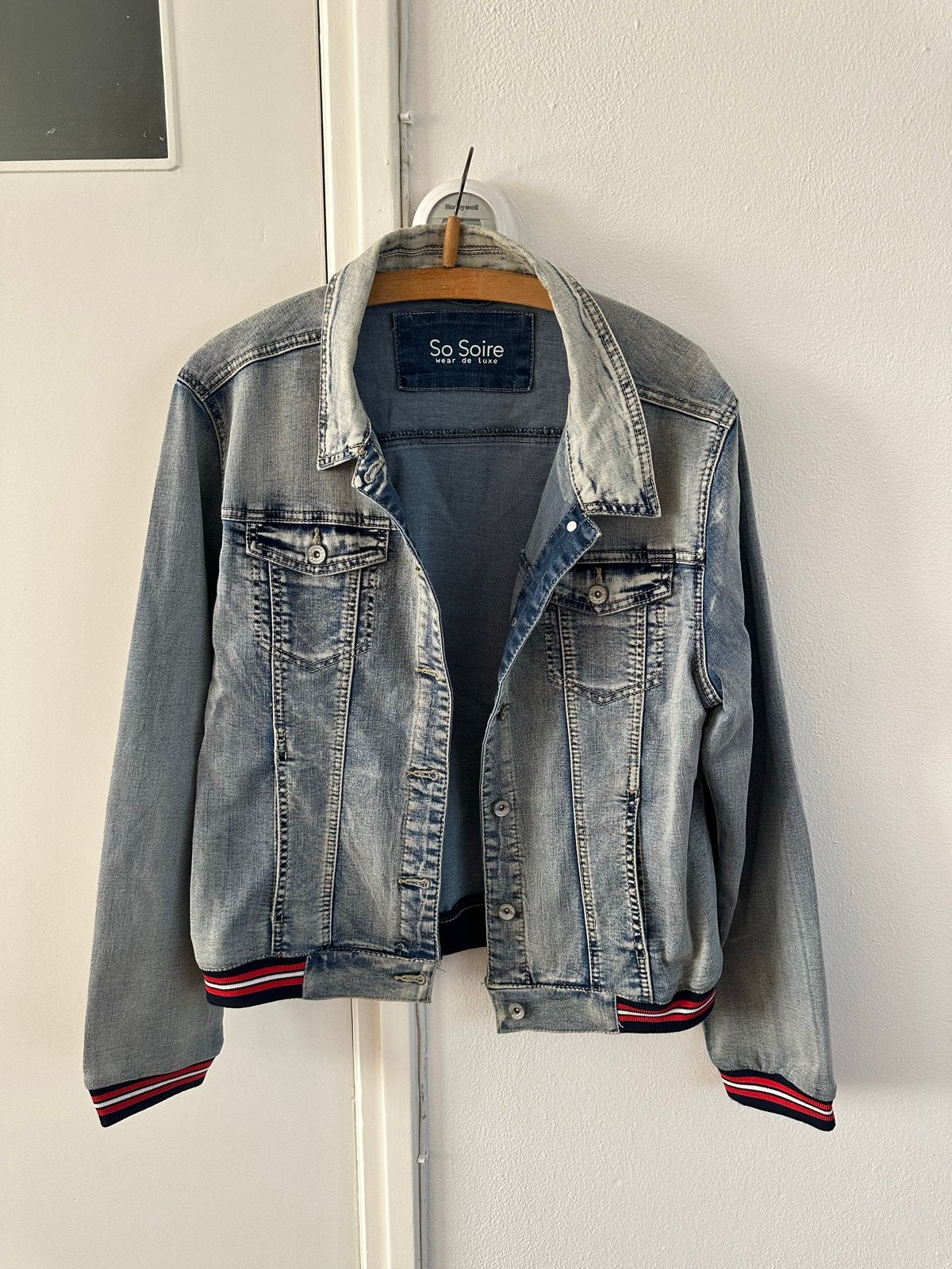 Spijkerjas So Soire Maat M, Kleding | Heren, Ophalen, Gedragen, Maat 48/50 (M), Blauw